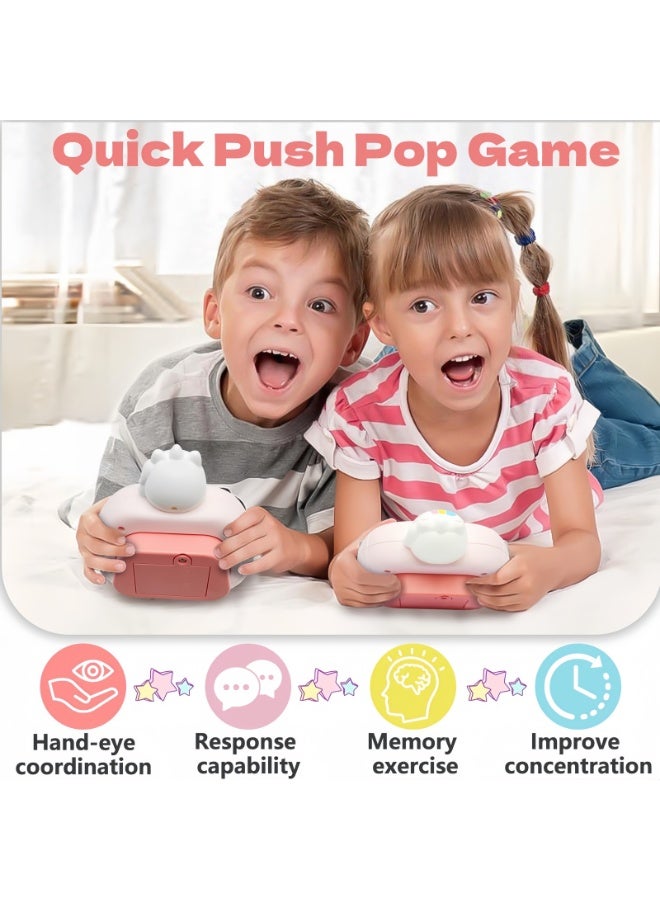 Pop Fidget Games for Kids, Handheld Quick Push Bubble Toy, Push Bubble Pop Puzzle Game, More Challenging Travel Portable Puzzle Game Machine for Kids Girl Boy Birthday Gift - Image 4