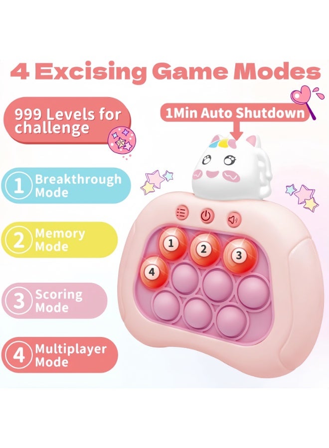 Pop Fidget Games for Kids, Handheld Quick Push Bubble Toy, Push Bubble Pop Puzzle Game, More Challenging Travel Portable Puzzle Game Machine for Kids Girl Boy Birthday Gift - Image 3