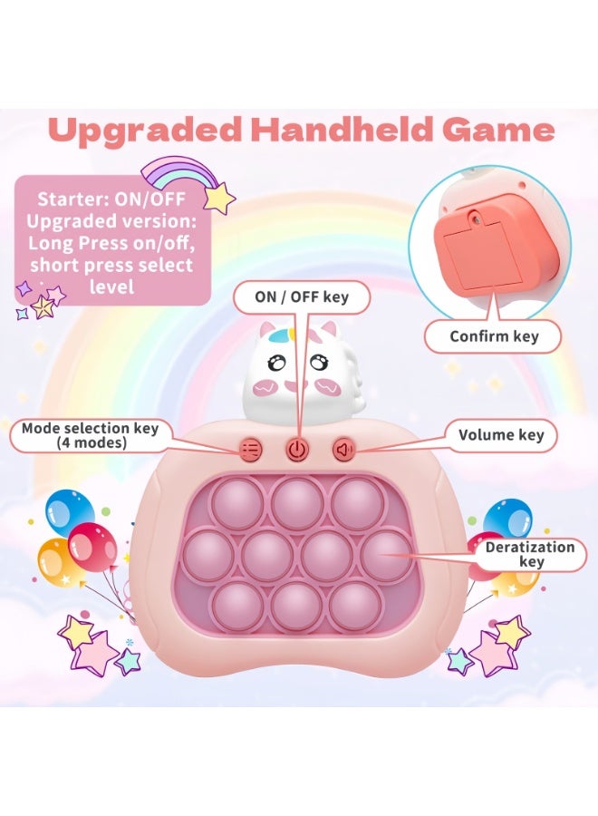 Pop Fidget Games for Kids, Handheld Quick Push Bubble Toy, Push Bubble Pop Puzzle Game, More Challenging Travel Portable Puzzle Game Machine for Kids Girl Boy Birthday Gift - Image 5