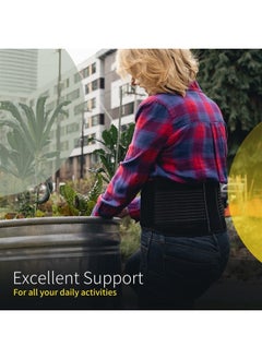 BraceUP Back Support Belt for Men and Women - Breathable Waist Lumbar Support Lower Back Brace for Sciatica, Herniated Disc, Scoliosis Lower Back Pain Relief, with Dual Adjustable Straps (XXL)  - Image 3