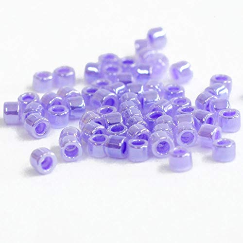 Miyuki Delica Beads, Lt Purple Ceylon - Image 2