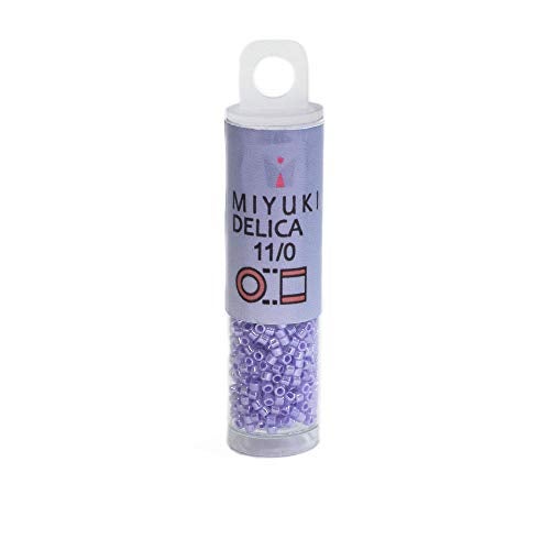 Miyuki Delica Beads, Lt Purple Ceylon - Image 4