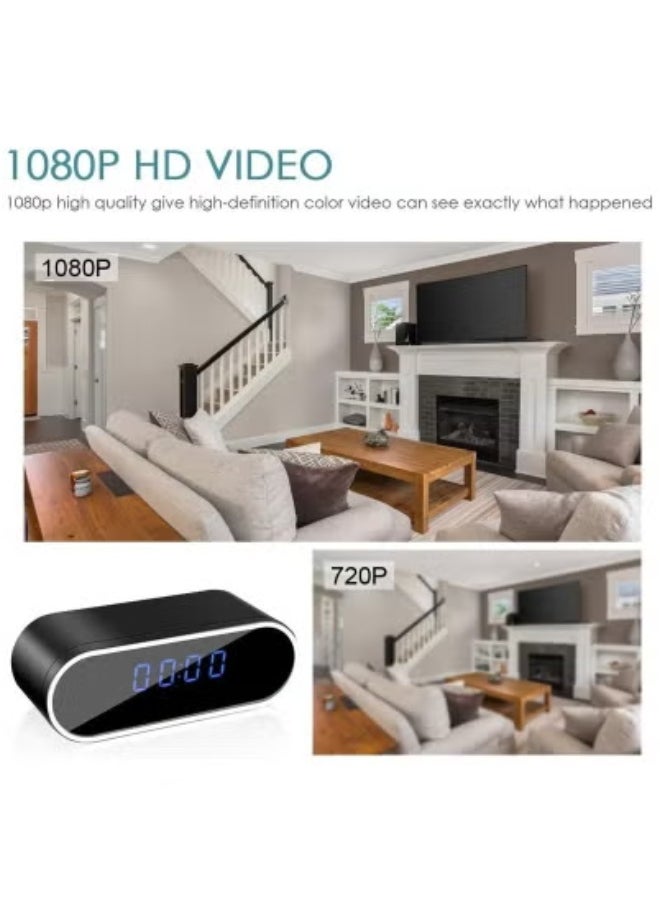 JAJEEK Security Camera with Clock – 1080P Full HD WiFi Hidden Camera with Motion Detection & Night Vision | Smart Indoor Nanny Cam for Home, Office, Baby & Pet Monitoring | Real-Time Alerts & Discreet Clock Design for Undetectable Surveillance  - Image 2