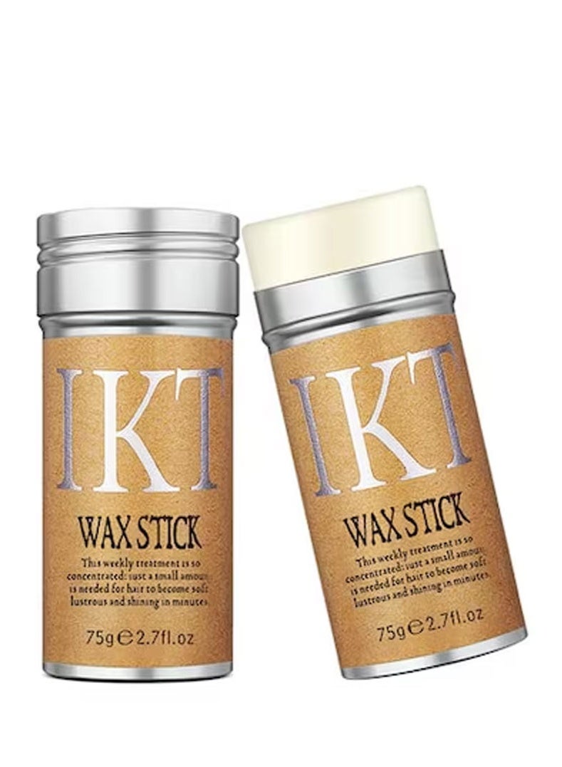 IKT 100% Original Hair Styling Wax Stick for Smooth Wigs, Non-Greasy Styling Solution for Flyaways, Edges, and Frizz - 75g e 2.7 fl.oz - 2 Packs - Image 2
