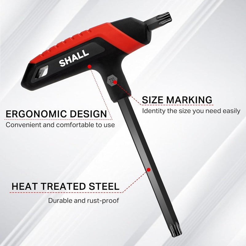 SHALL 14-Piece T-Handle Hex Key Set (Metric & Torx) - Image 4
