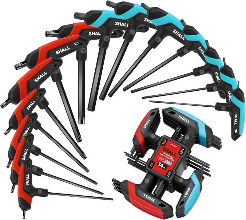 SHALL 14-Piece T-Handle Hex Key Set (Metric & Torx) - Image 1