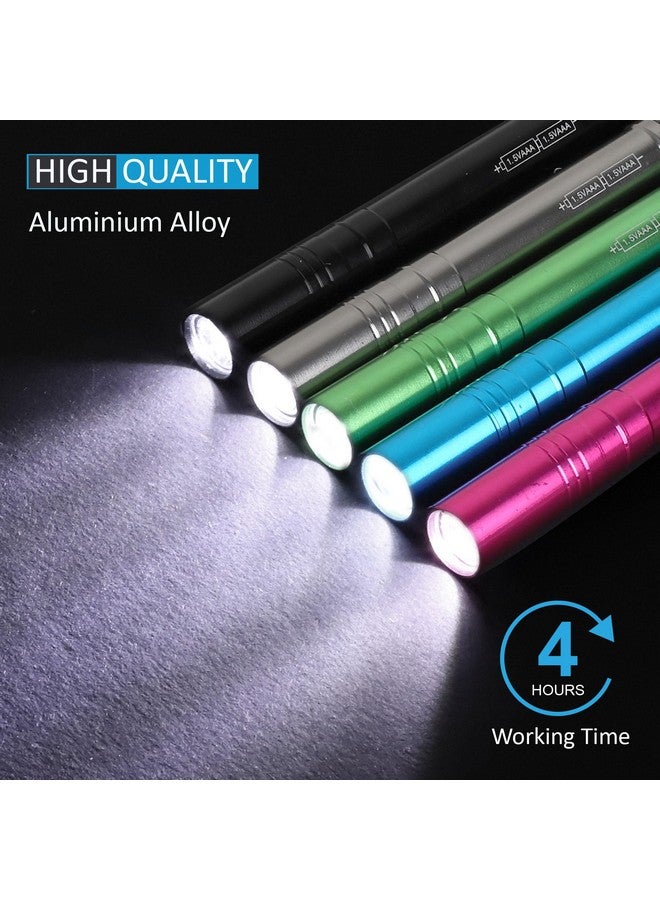 SEAMAGIC - مجموعة من 15 مصباح LED على شكل قلم - مصباح يدوي جيبي مزود بمشبك، 30 بطارية جافة متضمنة، مصباح قلم صغير للفحص والإصلاح والتخييم ودورات التدريب (مجموعة من 15 قطعة) - Image 2