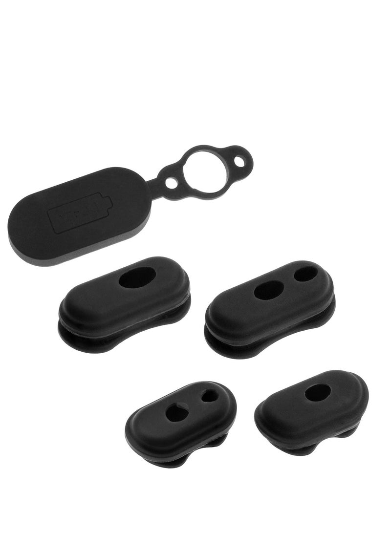 KASTWAVE Silicone Charge Port Cover Protector, Waterproof Anti Dust Plug Charging Interface Port Protector Which Compatible with Xiaomi 1s M365Pro Electric Scooter 5Pcs  - Image 1