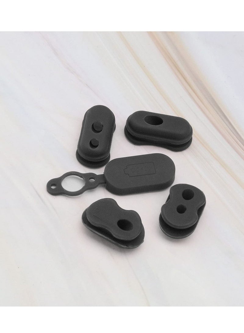 KASTWAVE Silicone Charge Port Cover Protector, Waterproof Anti Dust Plug Charging Interface Port Protector Which Compatible with Xiaomi 1s M365Pro Electric Scooter 5Pcs  - Image 5