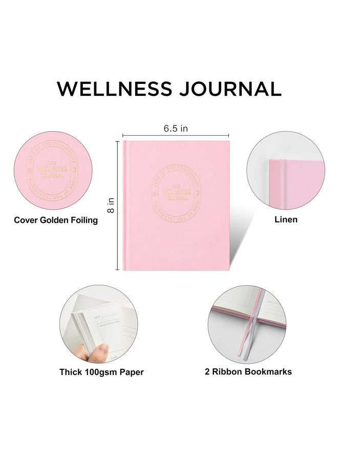 &And Per Se Wellness Journal – 91-Day Guided Self Care & Mental Health Planner | Track Sleep, Diet & Goals with Lay-Flat Hardcover | Gift-Ready, Undated (Blush) - Image 2