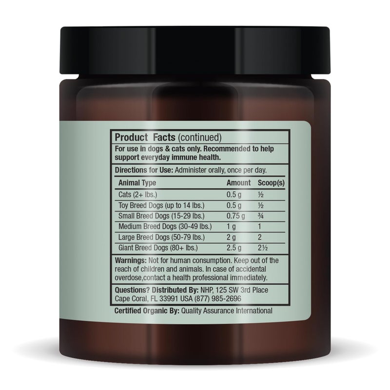 Dr. Mercola Bark & Whiskers Organic Fermented Mushroom Blend - Cat & Dog Supplement - Supports Digestive & Immune Health - Free from Additives, Filler & Gluten - 2.11 oz. (60 Scoops) - Image 4