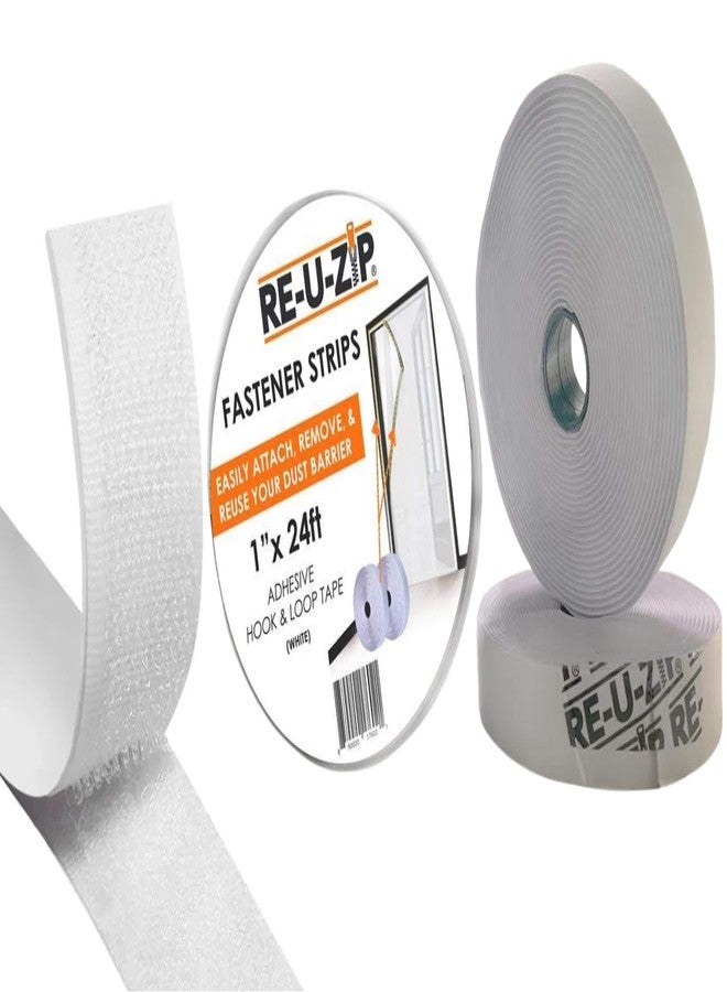 RE-U-ZIP® Hook & Loop Fastener Strips | 24 ft Adhesive Mounting Tape - Image 2