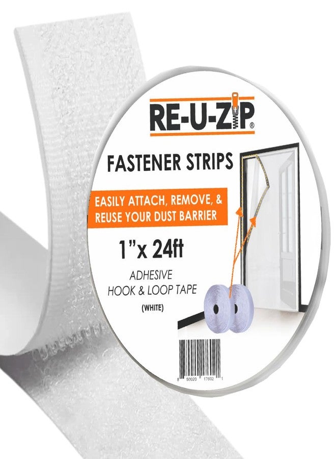 RE-U-ZIP® Hook & Loop Fastener Strips | 24 ft Adhesive Mounting Tape - Image 1