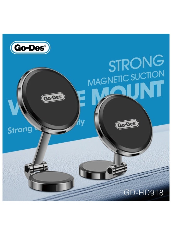 Go-Des Magnetic Car Phone Holder, strong suction, easy mount, free rotation - Image 2