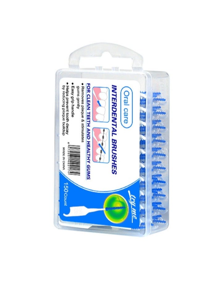 OASIS-TH - Interdental Brushes - Soft Bristled Dental Picks for Plaque Removal & Gum Health - Safe for Braces & Dental Devices150 Counts - Image 1