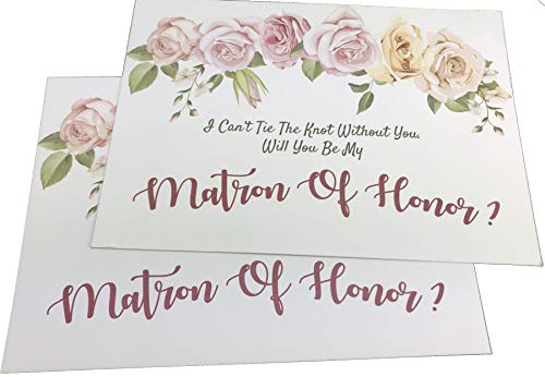 QualityVibe Will You Be My Bridesmaid 16 Cards With Matching Size White Envelopes For 10 Bridesmaids, 2 Matron of Honor, 2 Maid of Honor & 2 Flower Girls Card For Bride To help Tie the know. (Rose Pink) - Image 4