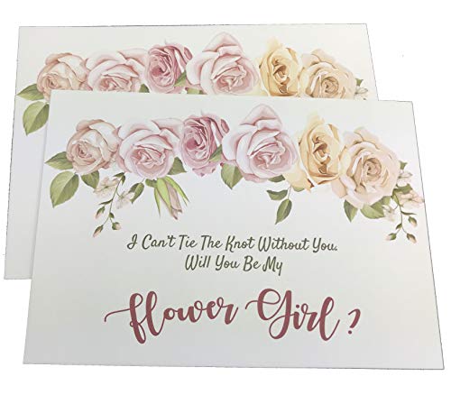 QualityVibe Will You Be My Bridesmaid 16 Cards With Matching Size White Envelopes For 10 Bridesmaids, 2 Matron of Honor, 2 Maid of Honor & 2 Flower Girls Card For Bride To help Tie the know. (Rose Pink) - Image 5
