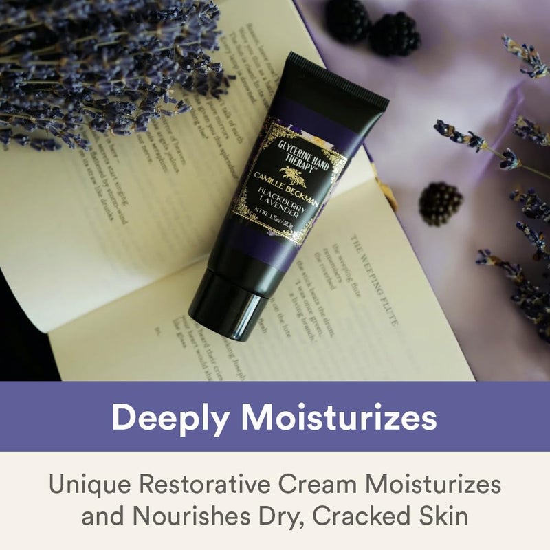 Camille Beckman Glycerine Hand Therapy Cream, Blackberry Lavender, 1.35 Ounce - Image 4