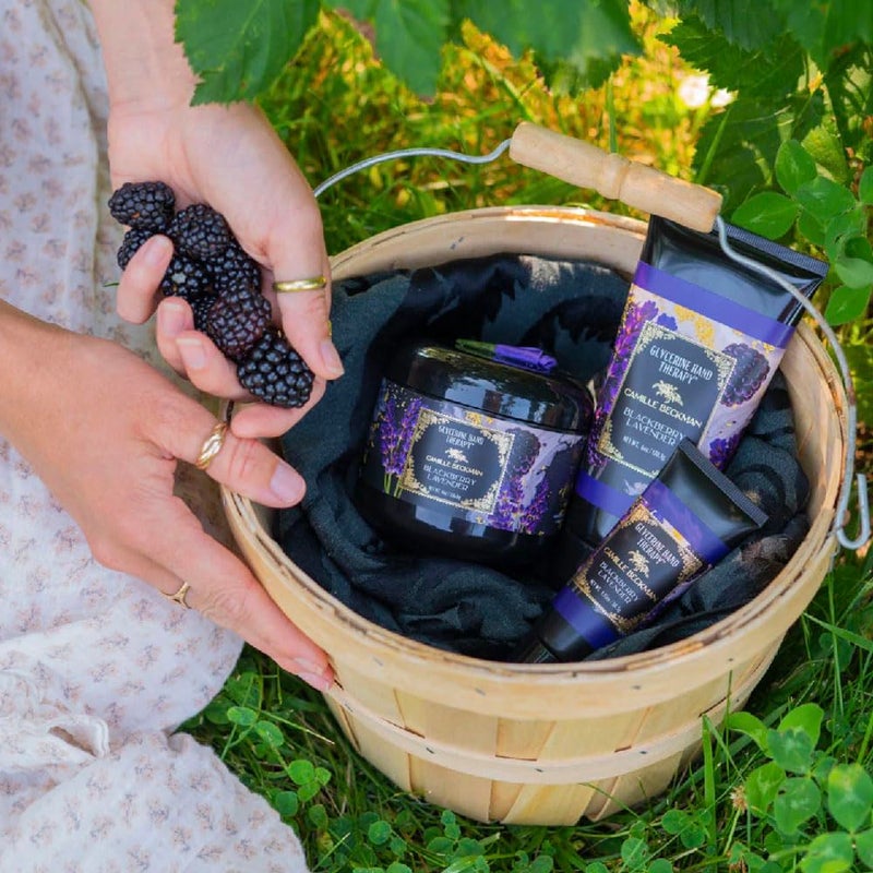 Camille Beckman Glycerine Hand Therapy Cream, Blackberry Lavender, 1.35 Ounce - Image 2