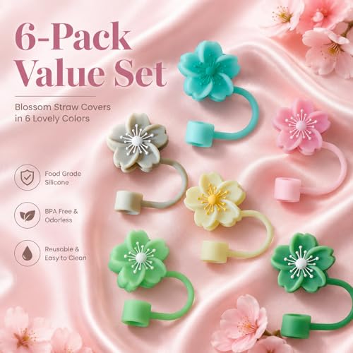BTYHAOS Silicone Straw Caps for 10mm Tumblers | Reusable Dust-Proof Straw Toppers Compatible with Stanley 30oz & 40oz Tumbler (pink 3pack) - Image 2