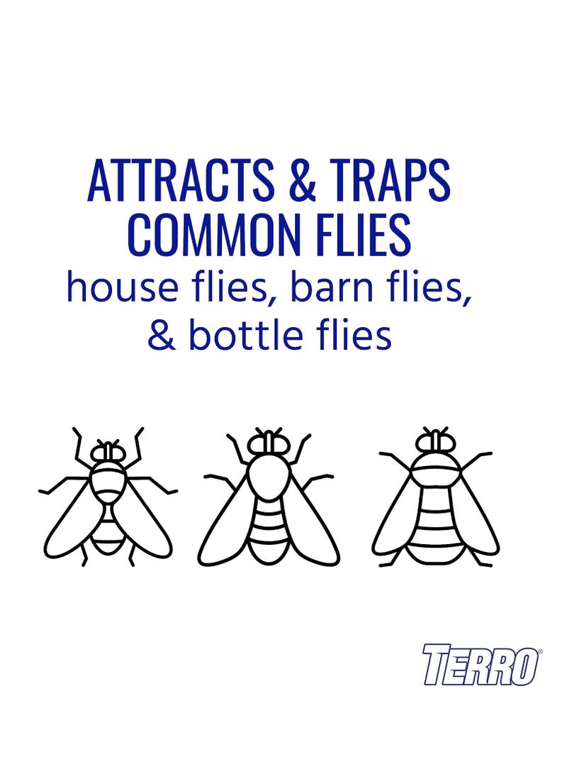 مصيدة ذباب قابلة لإعادة الاستخدام مع عبوة طُعم ذباب وتعليق قوي - Image 5