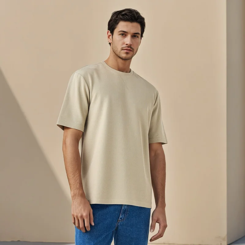 Splash FAV Relaxed Fit Textured T-shirt