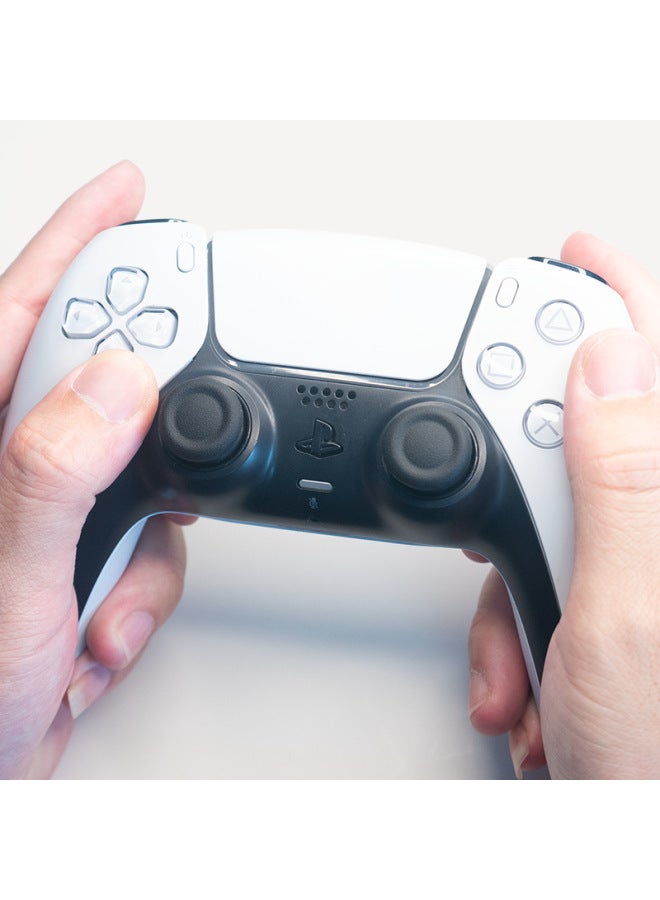 عام غطاء استبدال غطاء الروك Ajitomo PS5 بمقبض رفيع ورأس الفطر الأصلي غطاء استبدال الروك PS4 - لون المنتج: غطاء استبدال الروك لجهاز PS5 - أسود وأبيض (عبوة من 8 قطع) - Image 5