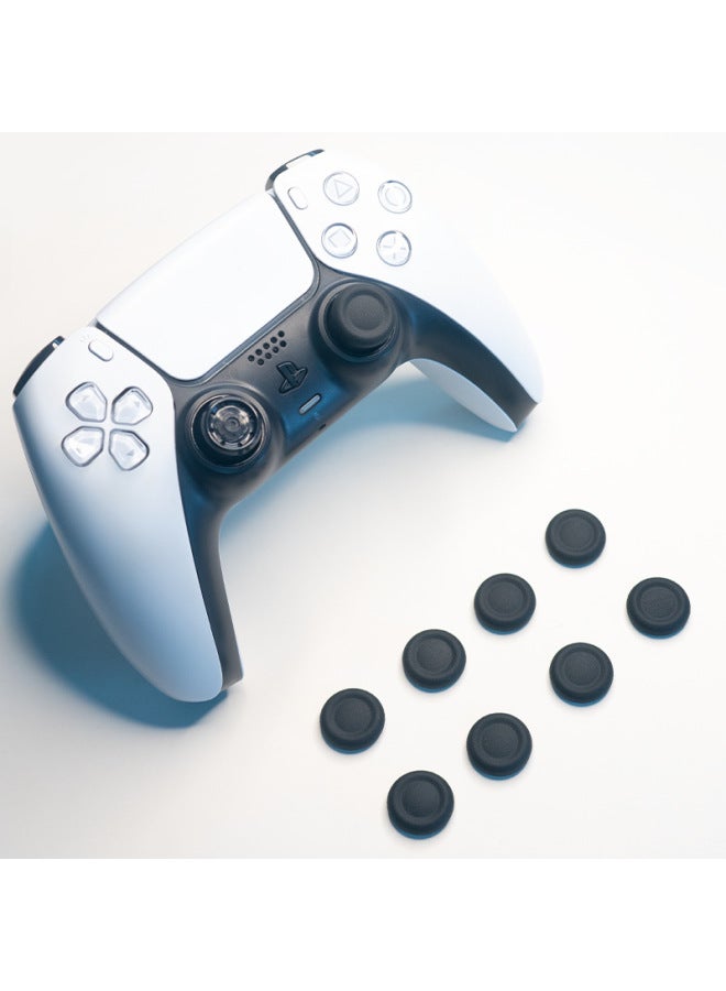 عام غطاء استبدال غطاء الروك Ajitomo PS5 بمقبض رفيع ورأس الفطر الأصلي غطاء استبدال الروك PS4 - لون المنتج: غطاء استبدال الروك لجهاز PS5 - أسود وأبيض (عبوة من 8 قطع) - Image 4