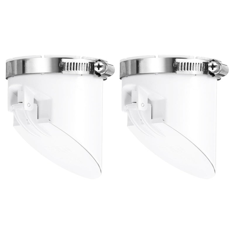 uxcell uxcell PVC Sewer Backflow Preventer AntiOdor Core for 75mm3inch OD Horizontal Tube in Sewage Tanks White 