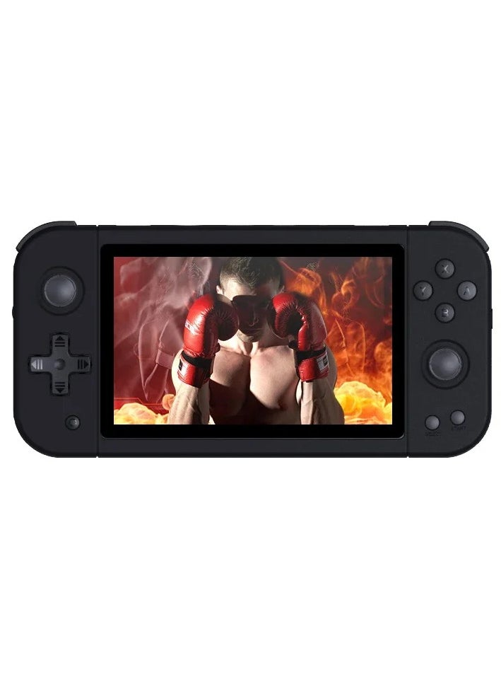 Powkiddy - X51 Handheld Game Console Retro Video Game Console Built-in 5700 Games, 5-inch Linux Open Source Game Console Portable Gaming Console for Gameboy 64G (Black) - Image 1