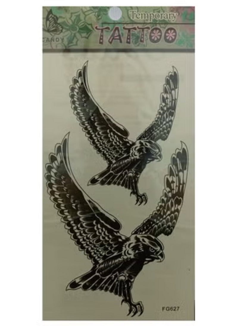 Temporary Tattoo with Double Eagle Design - Image 2