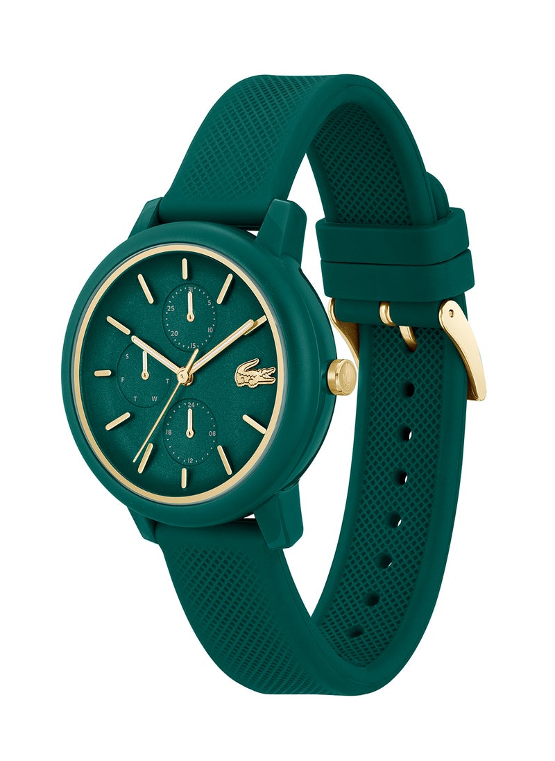 LACOSTE - Women's Analog Round Shape Silicone Wrist Watch 2001329 - 38 Mm - Image 1