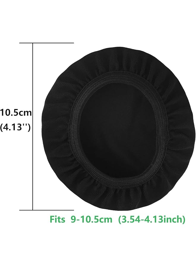 erorex Flex Fabric Headphones Ear Covers Sweat Cover Earcup Protectors For Over Ear Headset Ear Pads，Washable & Stretchable Sanitary，2 Pairs 9 10.5Cm Black - Image 5
