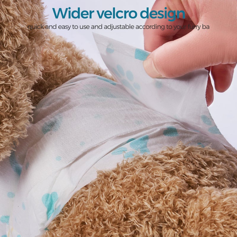 Bestle Male Dog Wrap, Disposable Dog Diapers, 40 Count, XS (Waist 10.6â€-16.6â€), Wetness Indicator, Ultra Protection, Leak Proof, Super Absorbent, Soft - Image 3