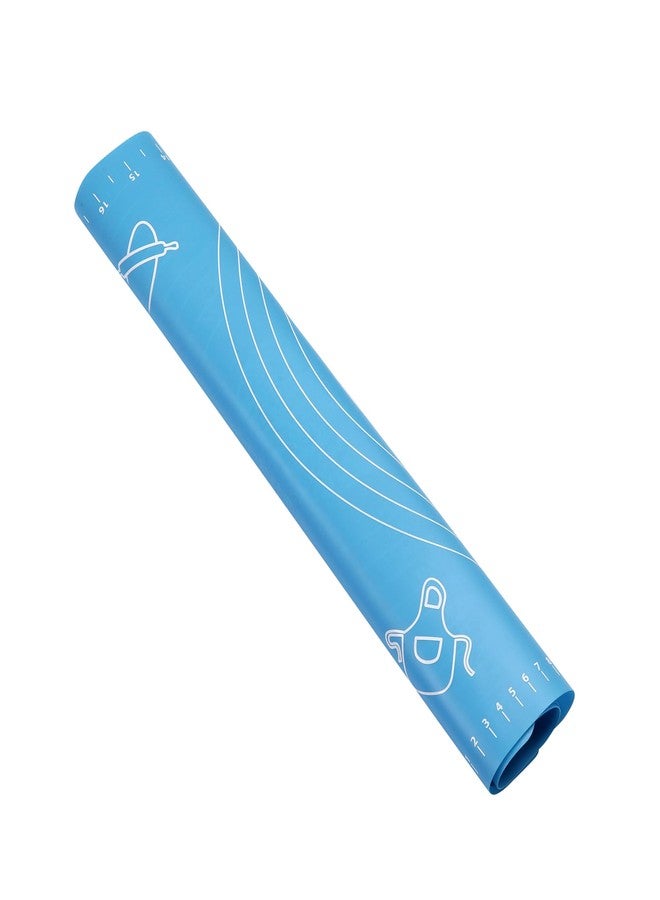 Cutting EDGE Baking Mat - Non Stick & Stretchable Ideal for Baking, Chapati Atta Kneading, Pastry, Thick and Large Rolling Mat with Measurments - Blue, Pack of 1 (50 X 40 Cm) - Image 5