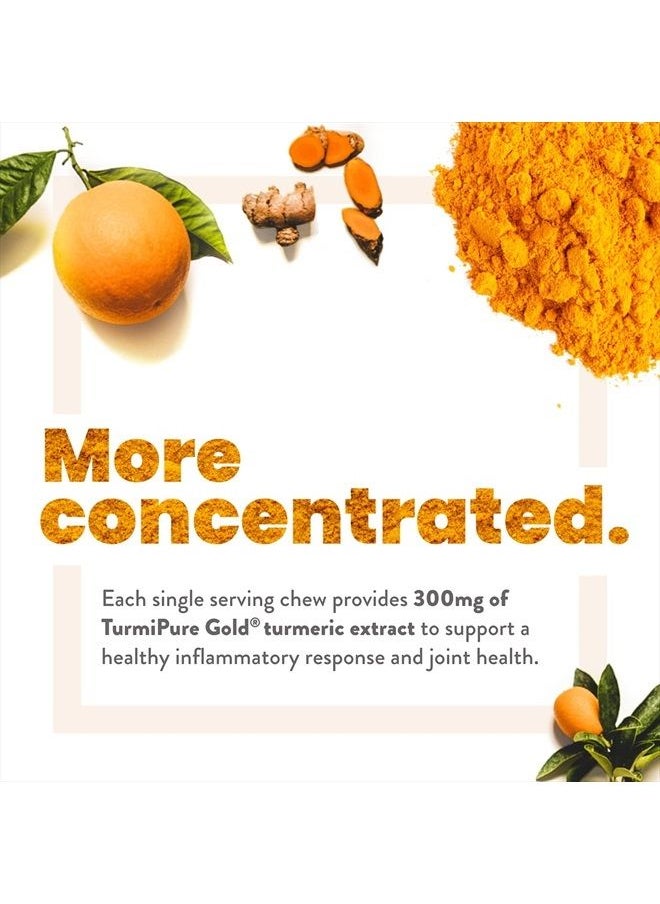 Turmeric Curcumin Chews Supplement – High Absorption Turmeric - Orange Citrus Flavor – from The Makers of SuperBeets, Joint Health, 30 Count