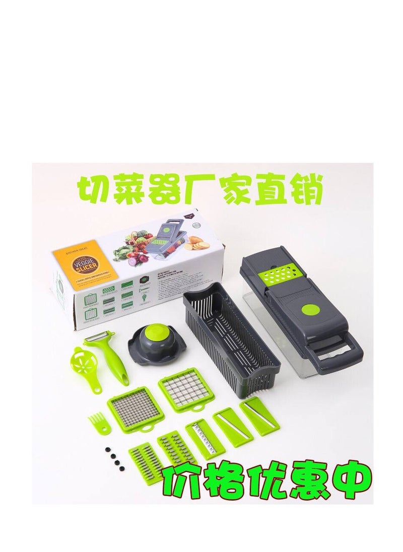 General - Multifunctional vegetable slicer 16 * 1 mandolin slicer - Image 1