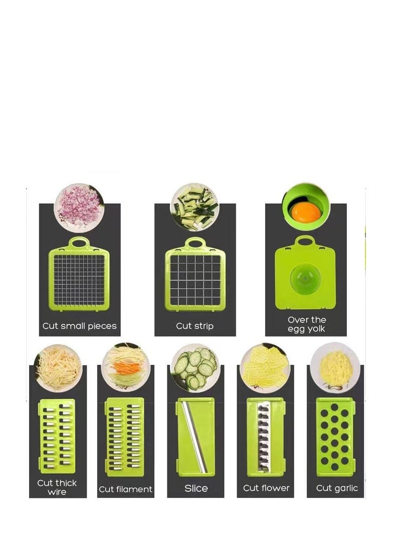General - Multifunctional vegetable slicer 16 * 1 mandolin slicer - Image 1