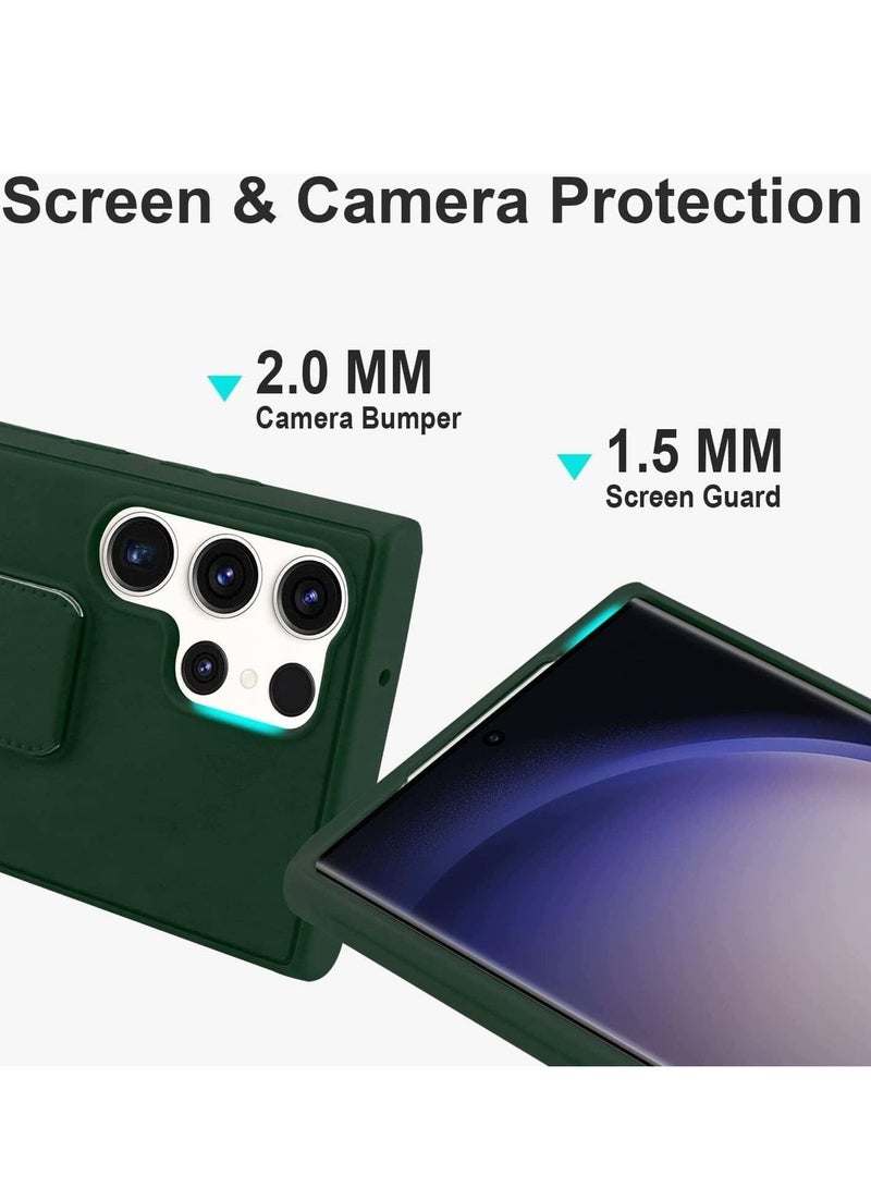 BORTONY Samsung Galaxy S25 Ultra Rotational Metal Ring Case Cover With Kickstand Shockproof Bumper Matte Finish  Case Anti Fingerprint Magnetic Car Mount Cover Samsung Galaxy S25 Ultra - Image 2