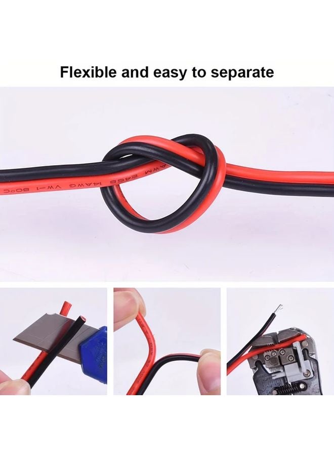 20AWG 602.36 Inch Red Black Copper Clad Aluminum Hookup Wire For Car Audio LED - Image 5