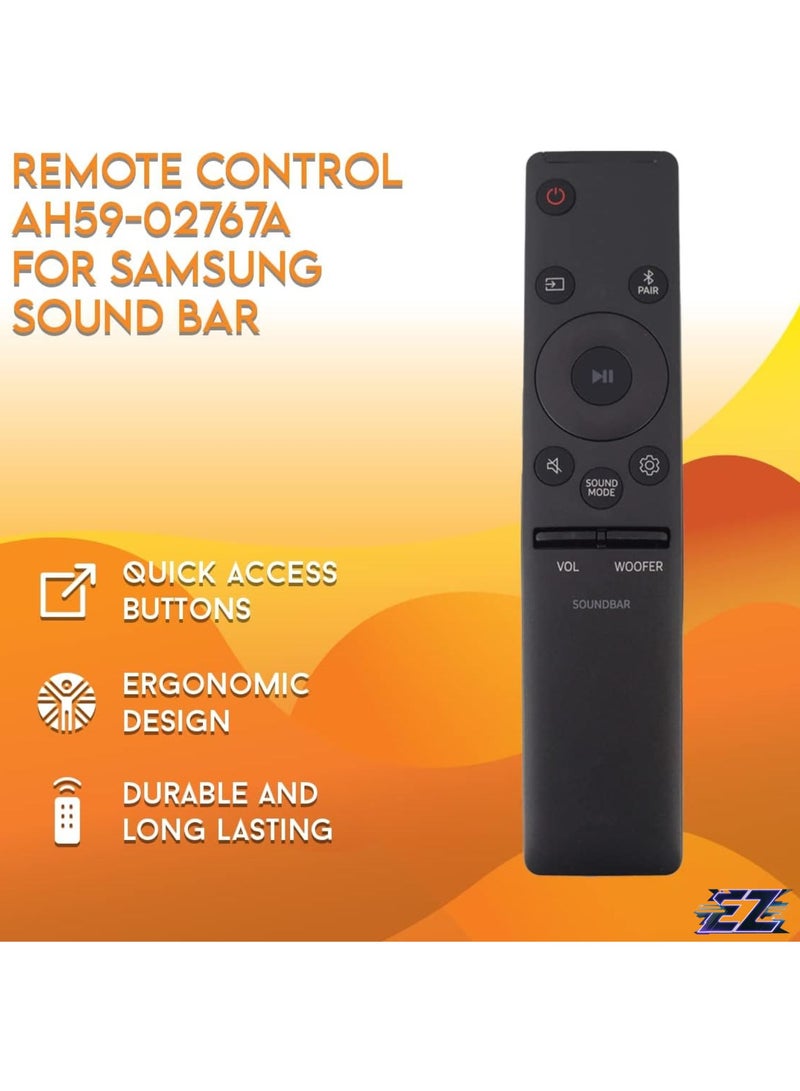 ELTRAZONE Replacement Remote Control AH59-02767A for Samsung HWR50C HWR50M HWR550 HWR60C HWR60M HWR60MV HWR650 HW-N450 HW-N550 HW-N650 HW-N650/ZA HW-N550/ZA HW-N550/ZA HW-N550/ZA HW-N550/ZA ZA ZA with battery - Image 2