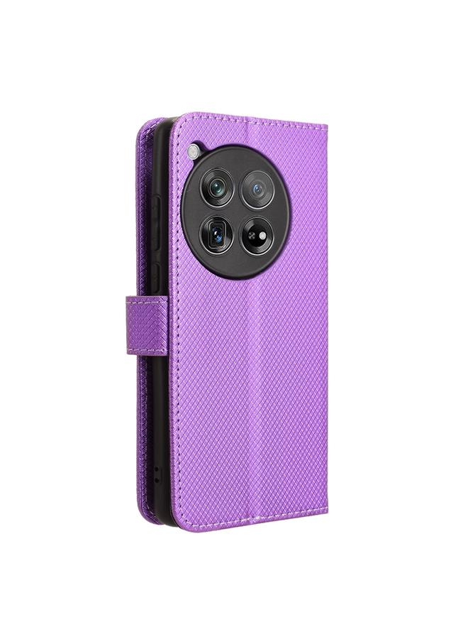 S-TOP Case For OnePlus 12R / Ace 3 5G Diamond Texture Leather Phone Case - Image 3