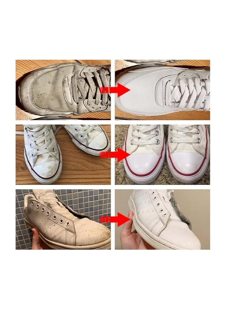 Yameem - Yameem white shoe cleaning cream and sponge, Shoe cleaning kit, Shoe Whitener, Multifunctional Shoe Cleaning Cream (100g) - Image 1
