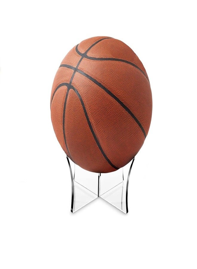 Dweezhet Acrylic Display Rack, Ball Stand Holder Display Stand for Basketball, Football, Softball, Volleyball, Baseball. (1pcs) - Image 1