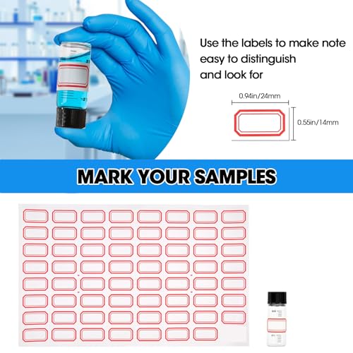 Cadbibe 4ml Clear Glass Graduated Vials with Screw Caps and Plastic Stoppers, 1 Dram Small Sample Vials with Lids, Leak-Proof Liquid Storage Empty Vial, 12PCS - Image 5