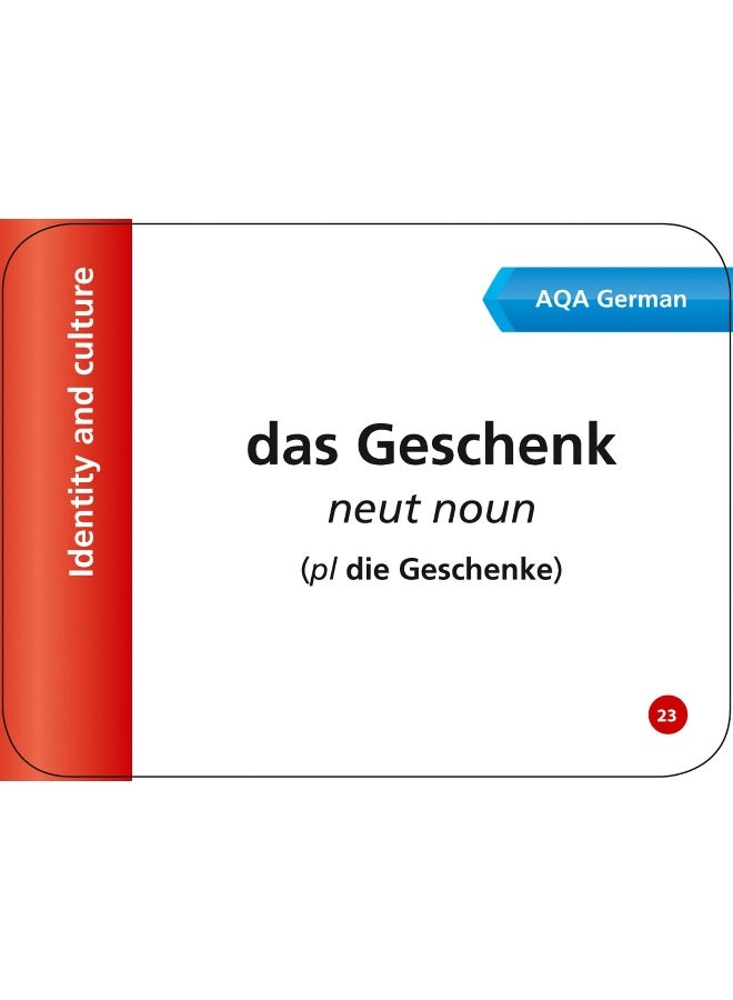AQA GCSE 9-1 German Vocabulary Revision Cards : Ideal for the 2025 Exams (Collins Gcse Grade 9-1 Revision) - Image 2