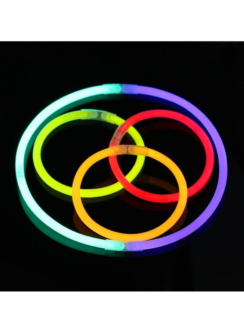 CMGTYYD 100 Glow Stick, Glow Party Supplies with Connectors to Make Glow Necklaces, Neon Bracelets, Mixed Color Light Sticks, Suitable for Dance, Wedding Favors or Party Fillers  - Image 4