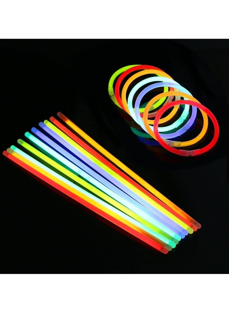 CMGTYYD 100 Glow Stick, Glow Party Supplies with Connectors to Make Glow Necklaces, Neon Bracelets, Mixed Color Light Sticks, Suitable for Dance, Wedding Favors or Party Fillers  - Image 5