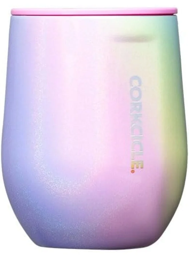 CORKCICLE Corkcicle Stemless Wine Glass Tumbler, Triple Insulated Stainless Steel, Easy Grip, Non-slip Bottom, Keeps Beverages Chilled for 9 Hours, Oat Milk, 12 oz