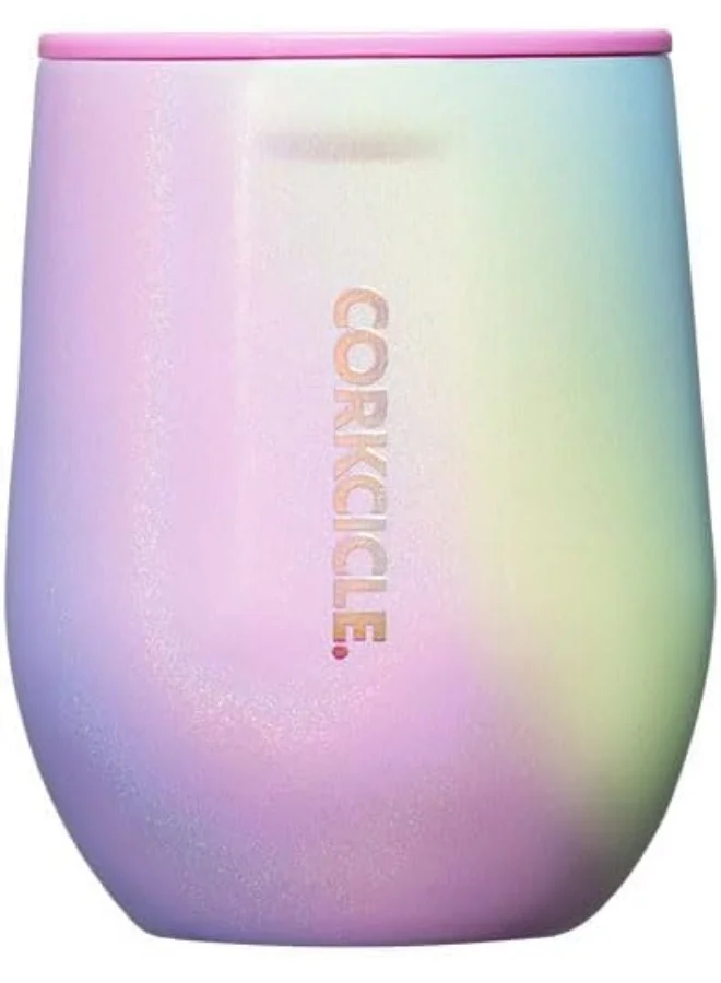 CORKCICLE Corkcicle Stemless Wine Glass Tumbler, Triple Insulated Stainless Steel, Easy Grip, Non-slip Bottom, Keeps Beverages Chilled for 9 Hours, Oat Milk, 12 oz